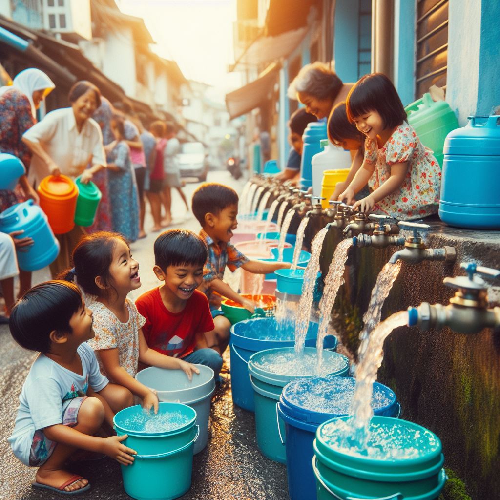 menjaga air bersih di masyarakat/azs water filter