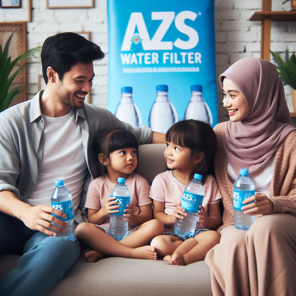 keluarga sehat dari air minum sehat/azs watr filter jogja