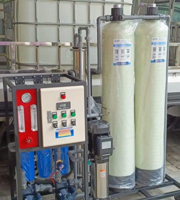 Mesin Air RO 2000 GPD Tipe Komplit dengan Pre-treatment Terintegrasi