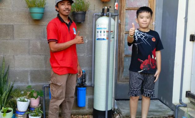 Air keruh dan berkerak dari sumber air pdam langsung berubah menjadi bersih dengan menggunakan filter air