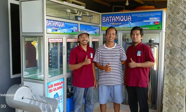 Pemasangan depot air minum isi ulang mineral di rumah oleh AZS Water Filter di Jogja.