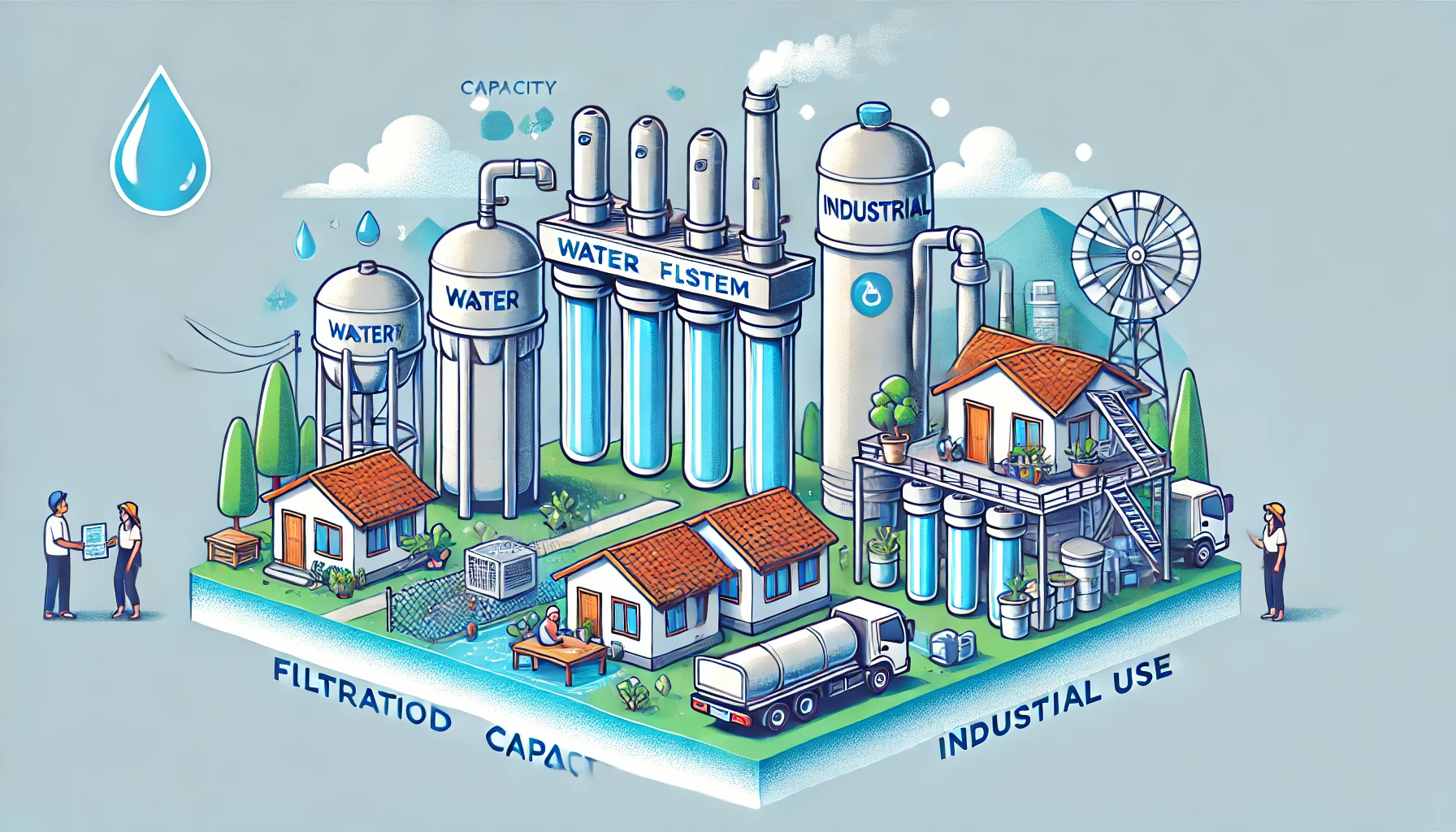 Teknologi dan Sistem Filtrasi Rumah Tangga: Sistem filtrasi sederhana, seperti karbon aktif atau sistem reverse osmosis kecil, sudah mencukupi. Industri: Memerlukan teknologi canggih, seperti ultrafiltrasi, nano-filtrasi, atau multi-tahapan reverse osmosis, yang dirancang khusus untuk kebutuhan tinggi dan pemurnian mendalam.