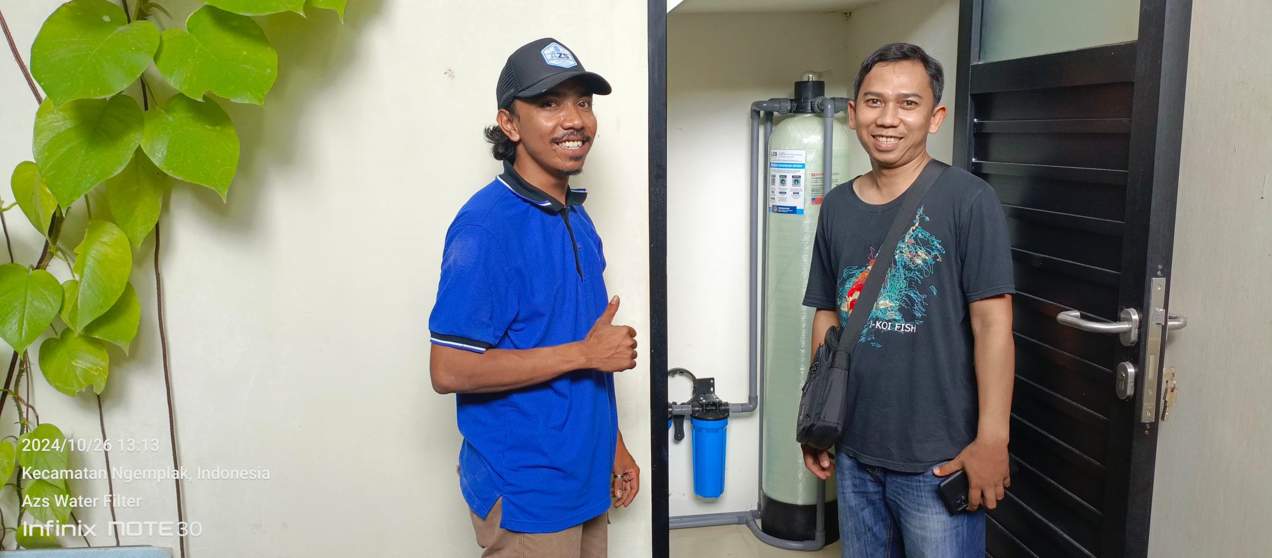 Filter air 1054 dari AZS Water Filter untuk solusi air bersih di rumah