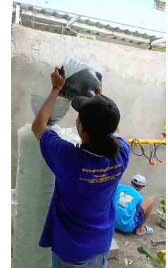 Pemasangan filter air 1354 oleh AZS Water Filter untuk dapur sosial di Matrijeron Yogyakarta