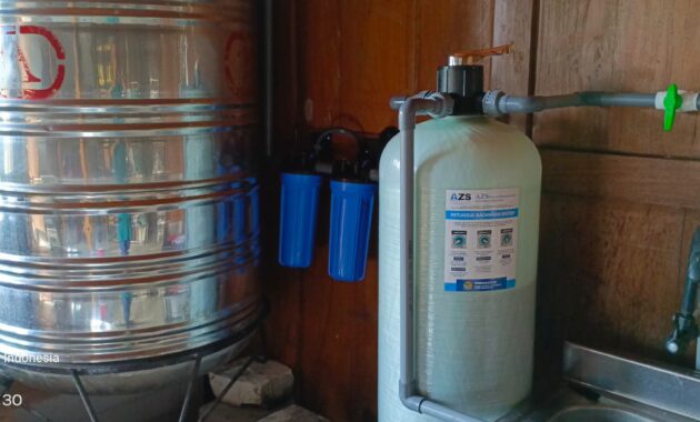 Air jernih dan bersih siap digunakan untuk memasak.