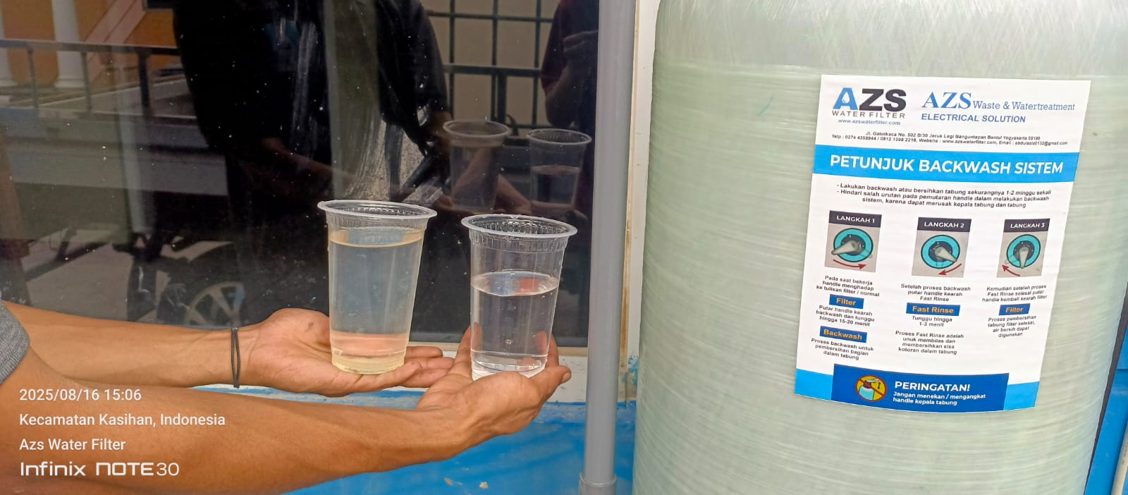 AZS Water Filter menyediakan air bersih sehat dan jernih