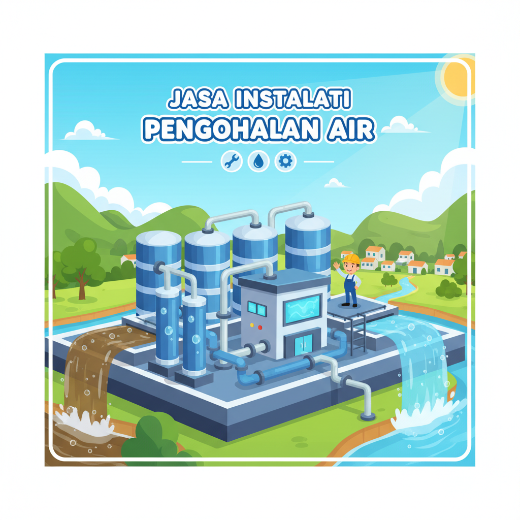 Instalasi pengolahan air rumah tangga oleh AZS Water Filter
