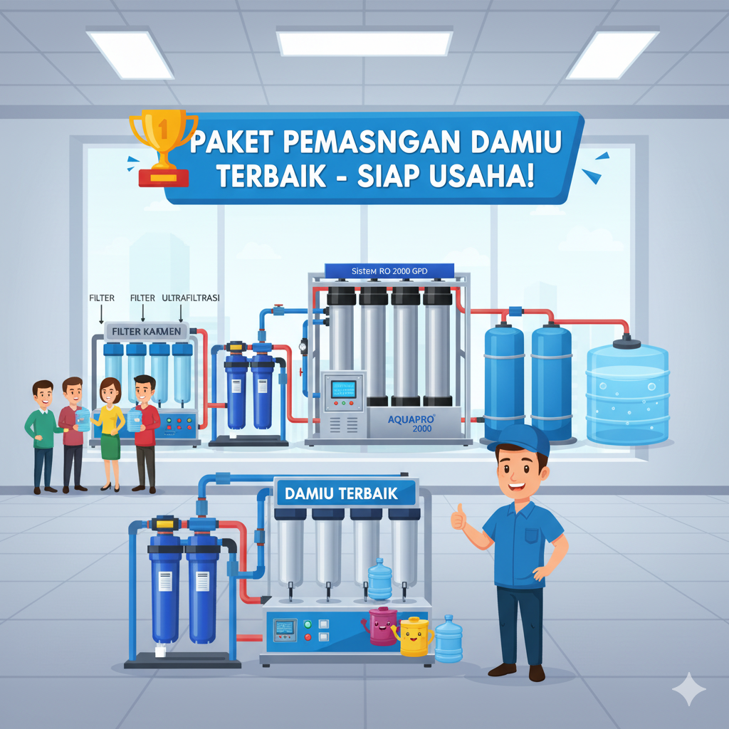 paket pemasangan depot air minum isi ulang