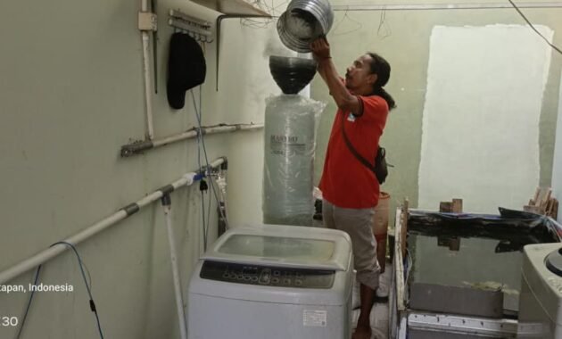 pemasangan filter penjernih air 1054 di Wirokerten Banguntapan Bantul
