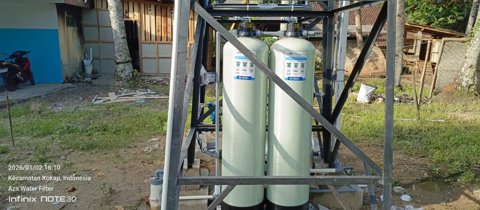 pemasangan filter air 1354 di SPPG Kokap Kulon Progo