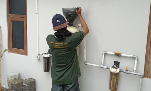 Penggantian media filter air 1054 di Bantul