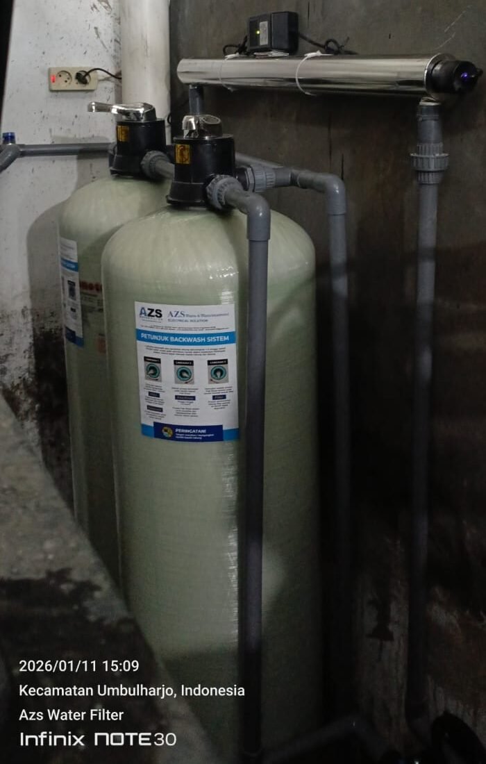 Pemasangan filter air 1354 di SPPG Tamanan Yogyakarta