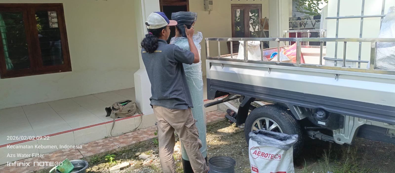 pemasangan filter air 1054 di Kalibagor Kebumen