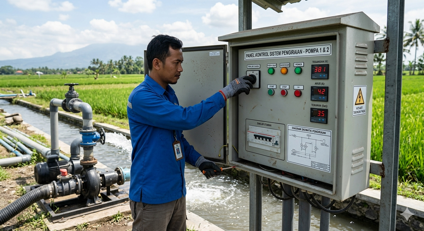 panel listrik pengairan