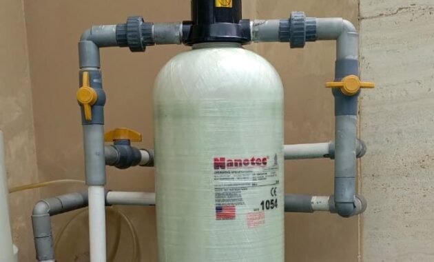 tabung filter bocor rumah