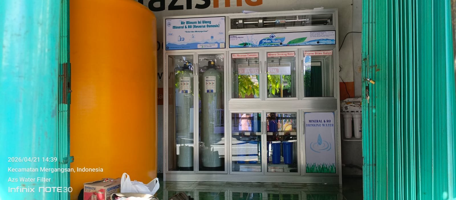 instalasi DAMIU di Masjid Mergangsan