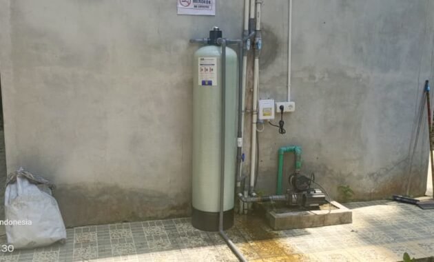 tabung filter air sudah terpasang di Kulon Progo 