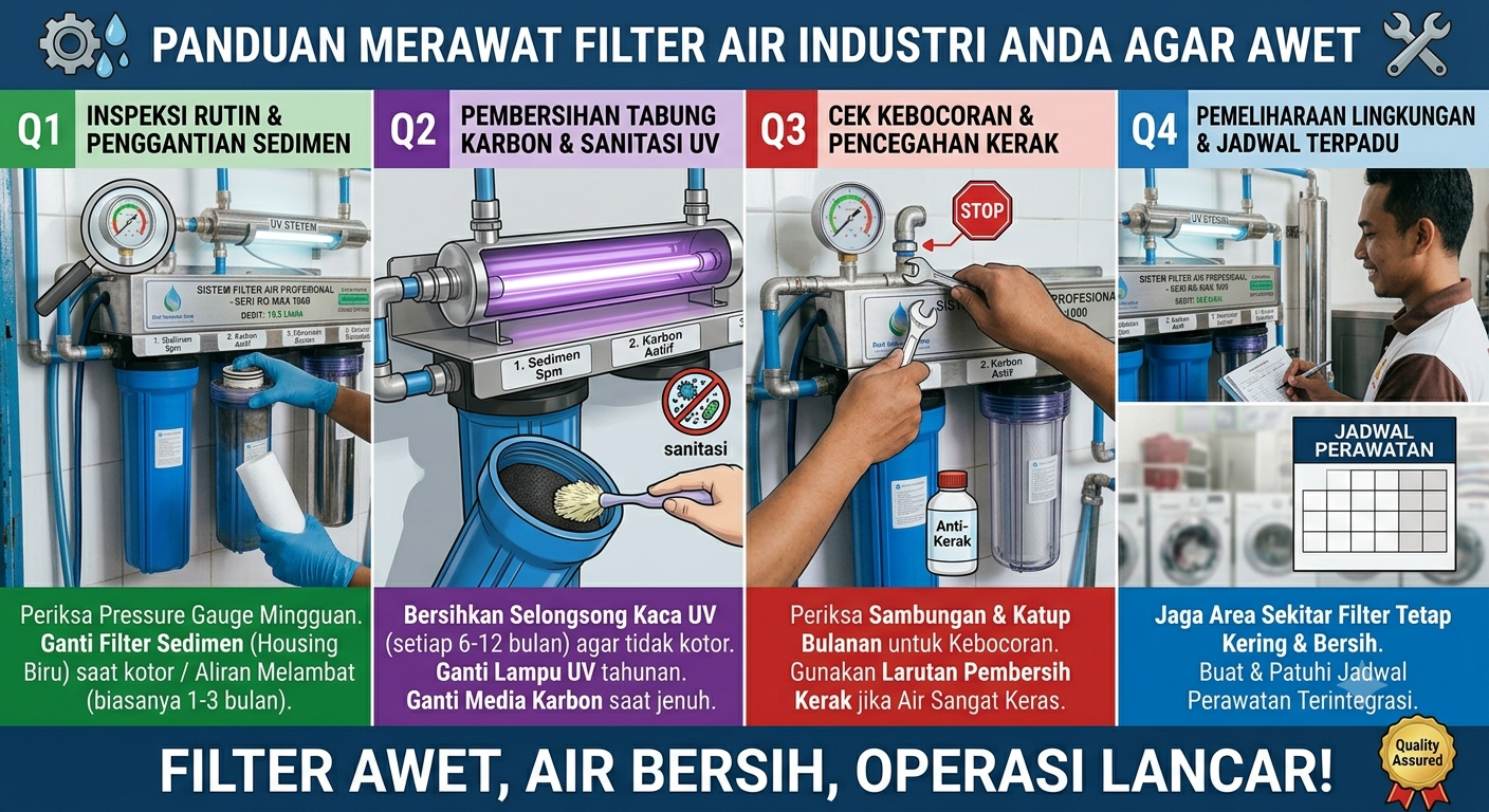 Cara Merawat Filter Air Agar Awet dan Optimal