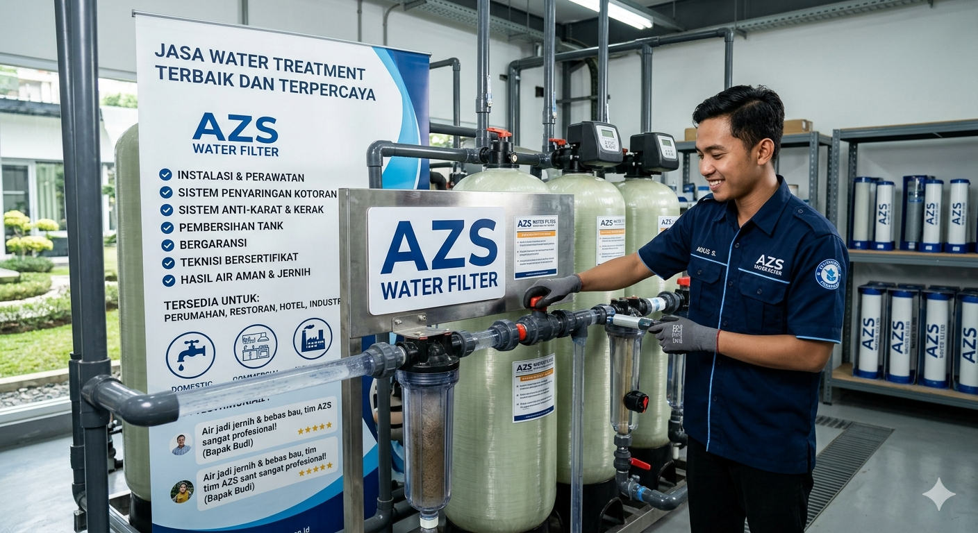 Jasa Water Treatment Terbaik dan Terpercaya oleh AZS Water Filter yang melayani berbagai daerah hingga provinsi