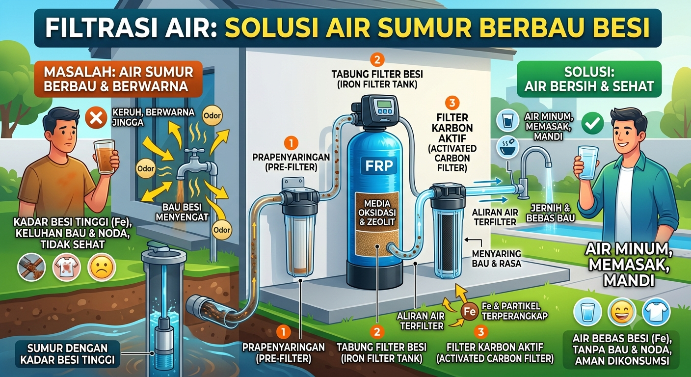 Kenapa Air Sumur Berbau Besi? Penyebab, Dampak, dan Cara Mengatasinya