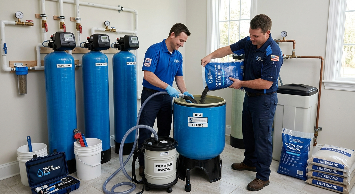 Jasa Penggantian Media Filter Air Profesional oleh AZS Water Filter