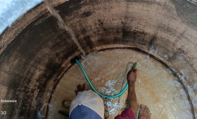 Pemasangan filter penjernih air 1354 untuk mengatasi air keruh di Kost Eksklusif Ngaglik Sleman Yogyakarta