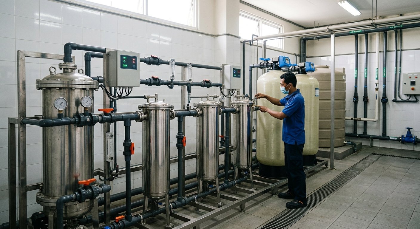filter air untuk hotel dan sistem pengolahan air