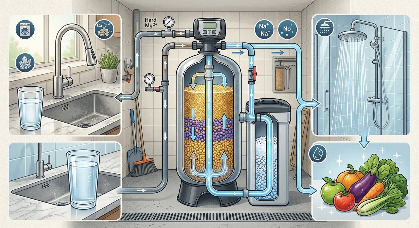Water softener untuk mengurangi kesadahan air di rumah