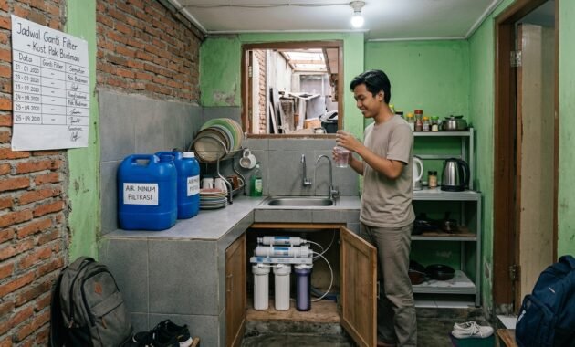 Tabung Filter Air Kost Tabung filter air untuk rumah kost dengan kapasitas sesuai kebutuhan debit air