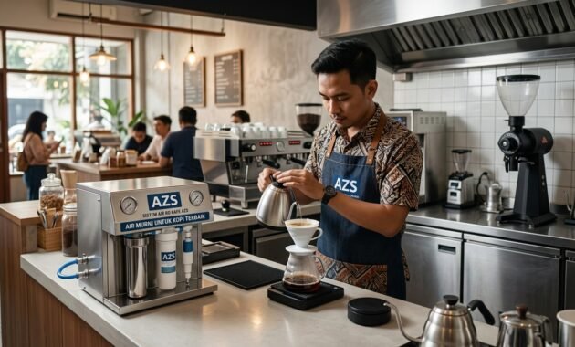 Mesin RO komersial AZS Water Filter untuk bisnis kedai kopi